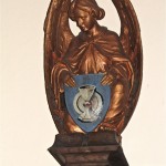 Carved Angel Holding Sheild